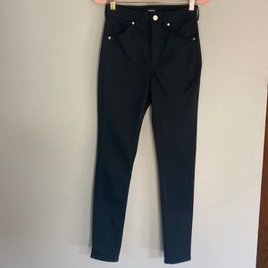 Express Black High Rise Skinny Jeans - 00R